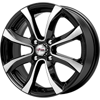 Литые диски Дайс (КС696) 6.000xR15 4x114.3 DIA67.1 ET40 Блэк Джек для KIA Cerato