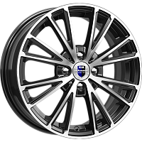 Литые диски Меандр (КС879) 6.000xR16 4x108 DIA63.35 ET47.5 алмаз черный SK для Ford Focus