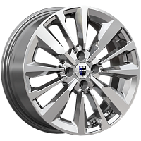 Литые диски Эрман (КС997) 6.500xR16 4x100 DIA67.1 ET40 дарк платинум для Honda Civic