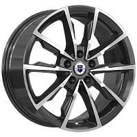 Литые диски Меренге (КС902) 7.500xR17 5x108 DIA67.1 ET45 алмаз черный для Renault Espace/Grand Espace