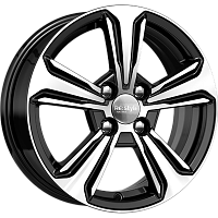 Литые диски КС777 (15_Solaris II) (КС777) 6.000xR15 4x100 DIA54.1 ET46 алмаз черный для Hyundai Solaris