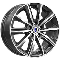 Литые диски Арнар (КС904) 7.000xR16 5x114.3 DIA66.1 ET40 алмаз черный для Nissan Almera Tino