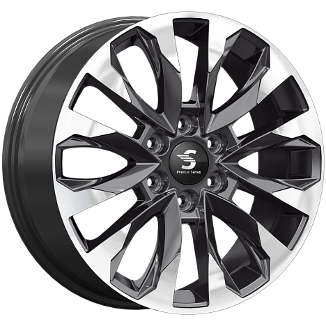 КР007 (20_Pajero Sport) (КР007) 8.000xR20 6x139.7 DIA67.1 ET38 Diamond Black Gris КР007 (20_Pajero Sport) (КР007) 8.000xR20 6x139.7 DIA67.1 ET38 Diamond Black Gris