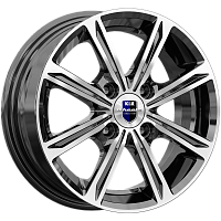 Литые диски Флэш (КС698) 5.000xR14 4x100 DIA67.1 ET45 алмаз черный для Daihatsu Charade