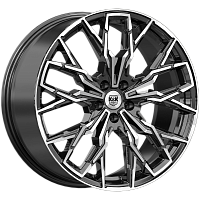 Литые диски Элерон (КС1168) 9.000xR20 5x112 DIA66.6 ET37 алмаз черный для Mercedes-Benz