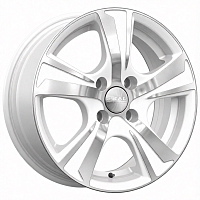 Литые диски КРИТ (КЛ241) 5.500xR14 4x100 DIA67.1 ET38 алмаз-белый для ZAZ