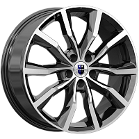 Литые диски Портер (КС906) 7.500xR18 5x110 DIA65.1 ET35 алмаз черный для Opel Senator