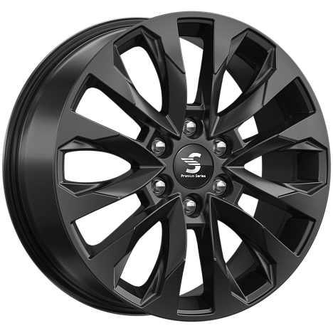 КР007 (20_Pajero Sport) (КР007) 8.000xR20 6x139.7 DIA67.1 ET38 Fury black КР007 (20_Pajero Sport) (КР007) 8.000xR20 6x139.7 DIA67.1 ET38 Fury black