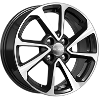 Литые диски КС861 (ZV 15_Vesta) (КС861) 6.000xR15 4x100 DIA60.1 ET50 алмаз черный для Nissan Micra