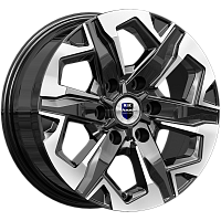 Литые диски Тейт (КС1050) 7.500xR17 6x114.3 DIA66.1 ET30 алмаз черный для Nissan Navara Литые диски Тейт (КС1050) 7.500xR17 6x114.3 DIA66.1 ET30 алмаз черный для Nissan Navara