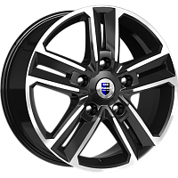 Литые диски Backfire (КС763М) 8.000xR18 5x114.3 DIA67.1 ET50 алмаз черный для Москвич