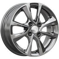 Литые диски НИЦЦА (КЛ287) 5.500xR14 4x100 DIA67.1 ET35 графит для Honda Jazz