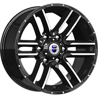 Литые диски Алгама (КС762) 8.000xR17 6x139.7 DIA106.1 ET-20 алмаз черный для Mazda Bt-50 Литые диски Алгама (КС762) 8.000xR17 6x139.7 DIA106.1 ET-20 алмаз черный для Mazda Bt-50