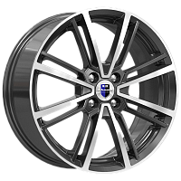 Литые диски Эрфурт (КС903) 7.000xR17 4x100 DIA67.1 ET45 алмаз черный для Renault Megane