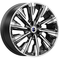 Литые диски Галего (КС1039) 7.500xR19 5x112 DIA66.6 ET34 алмаз черный для Volkswagen Passat W8 4motion