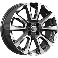 Литые диски КС1026 (ZV 16_Logan) (КС1026) 6.500xR16 4x100 DIA60.1 ET45 алмаз черный для Nissan Micra