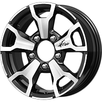 Литые диски Тайган (КС872) 6.000xR16 5x139.7 DIA98.1 ET40 Блэк Джек для Lada Niva