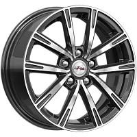 Литые диски Драйвер (КС996) 6.000xR15 5x100 DIA57.1 ET38 Блэк Джек для Skoda Roomster